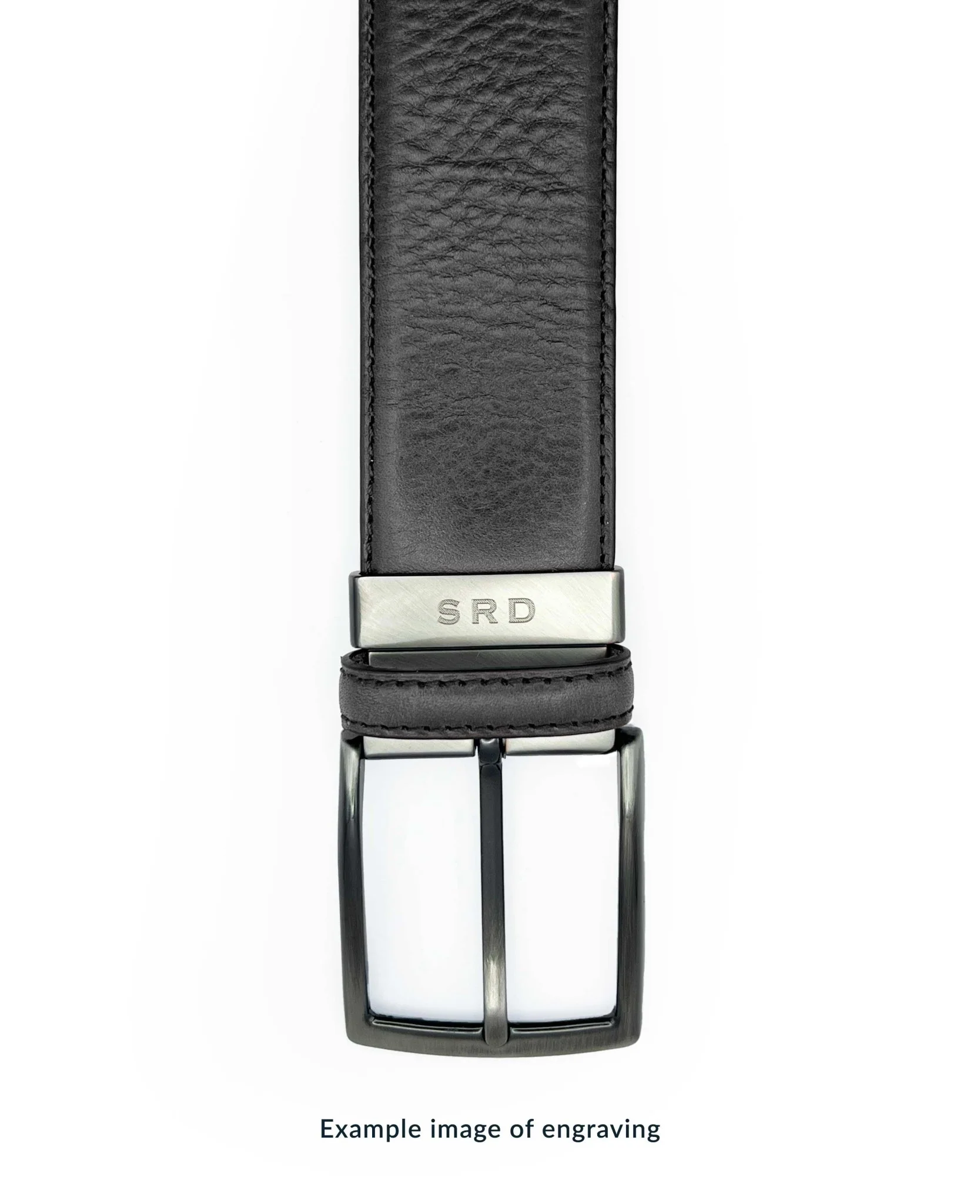 Black Leather Belt - Image 3