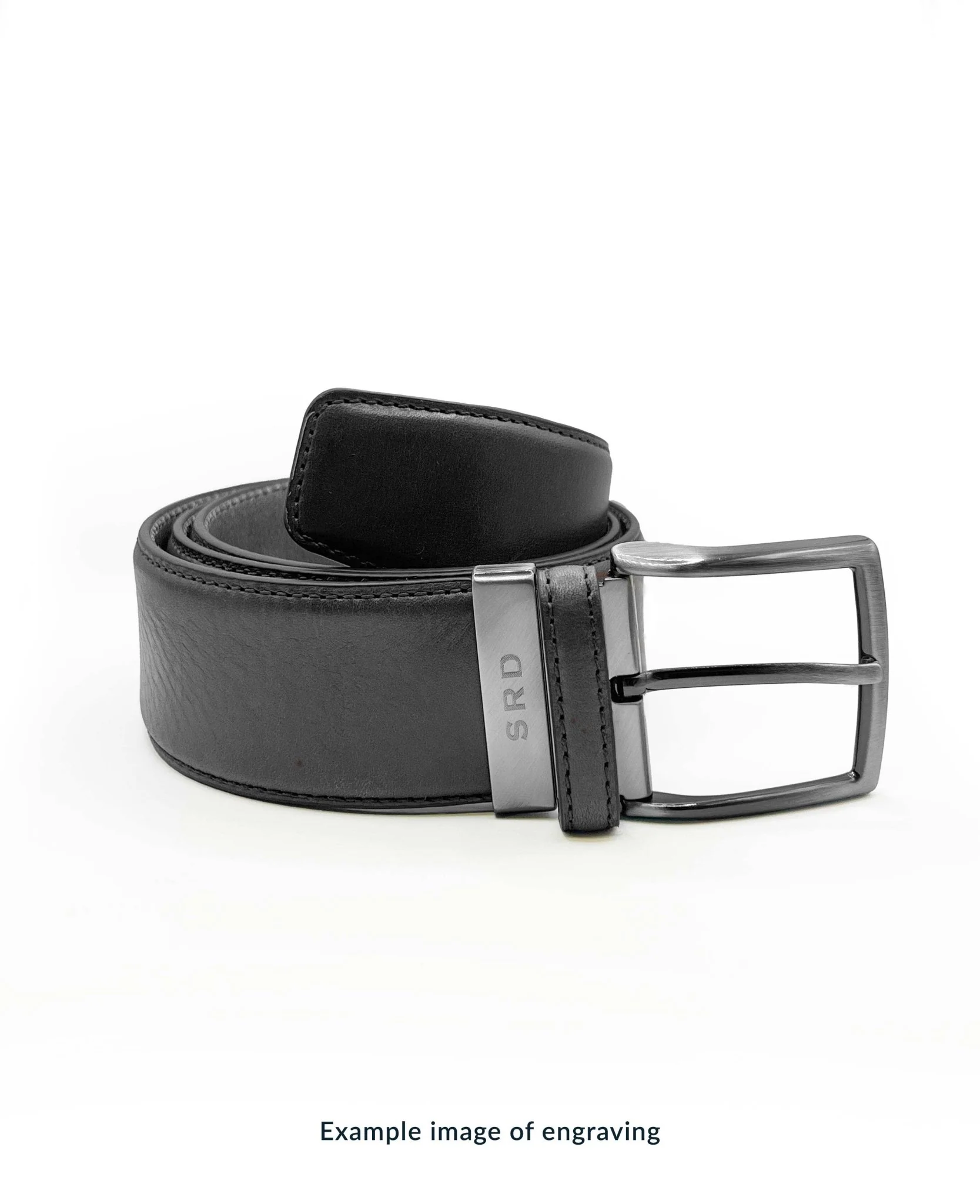 Black Leather Belt - Image 4