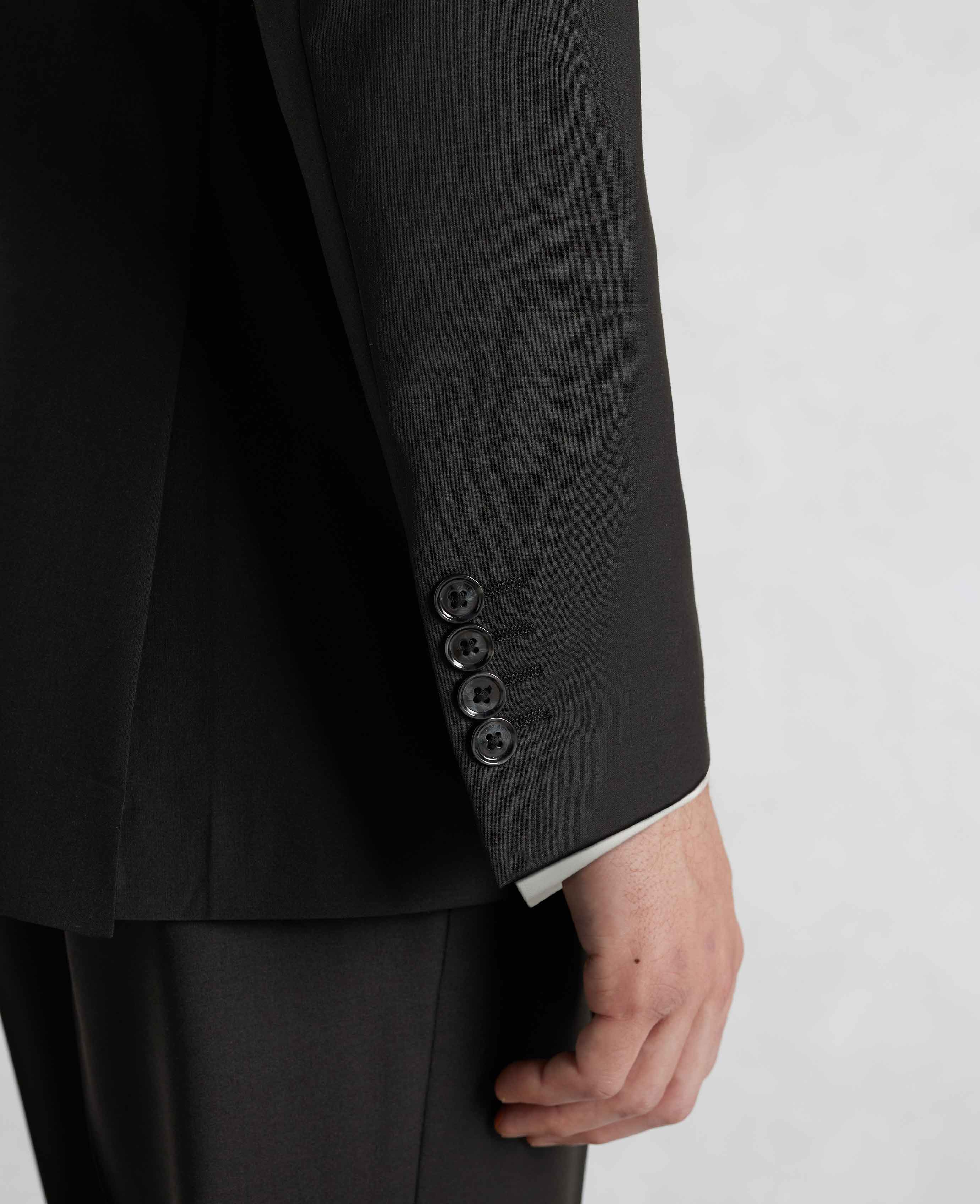 Black Wool-Blend Tailored Suit - Image 5