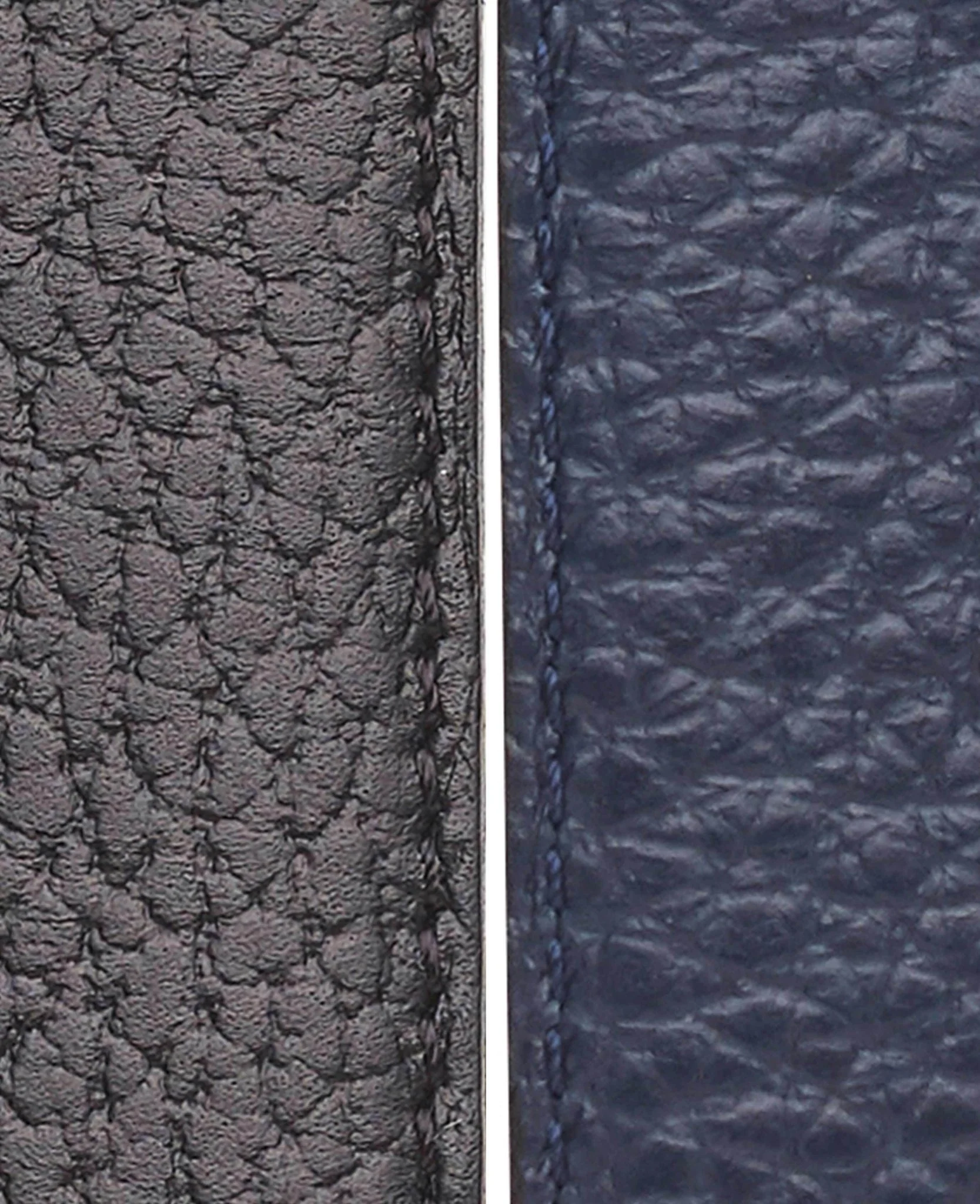 Navy Black Leather Reversible Belt - Image 5
