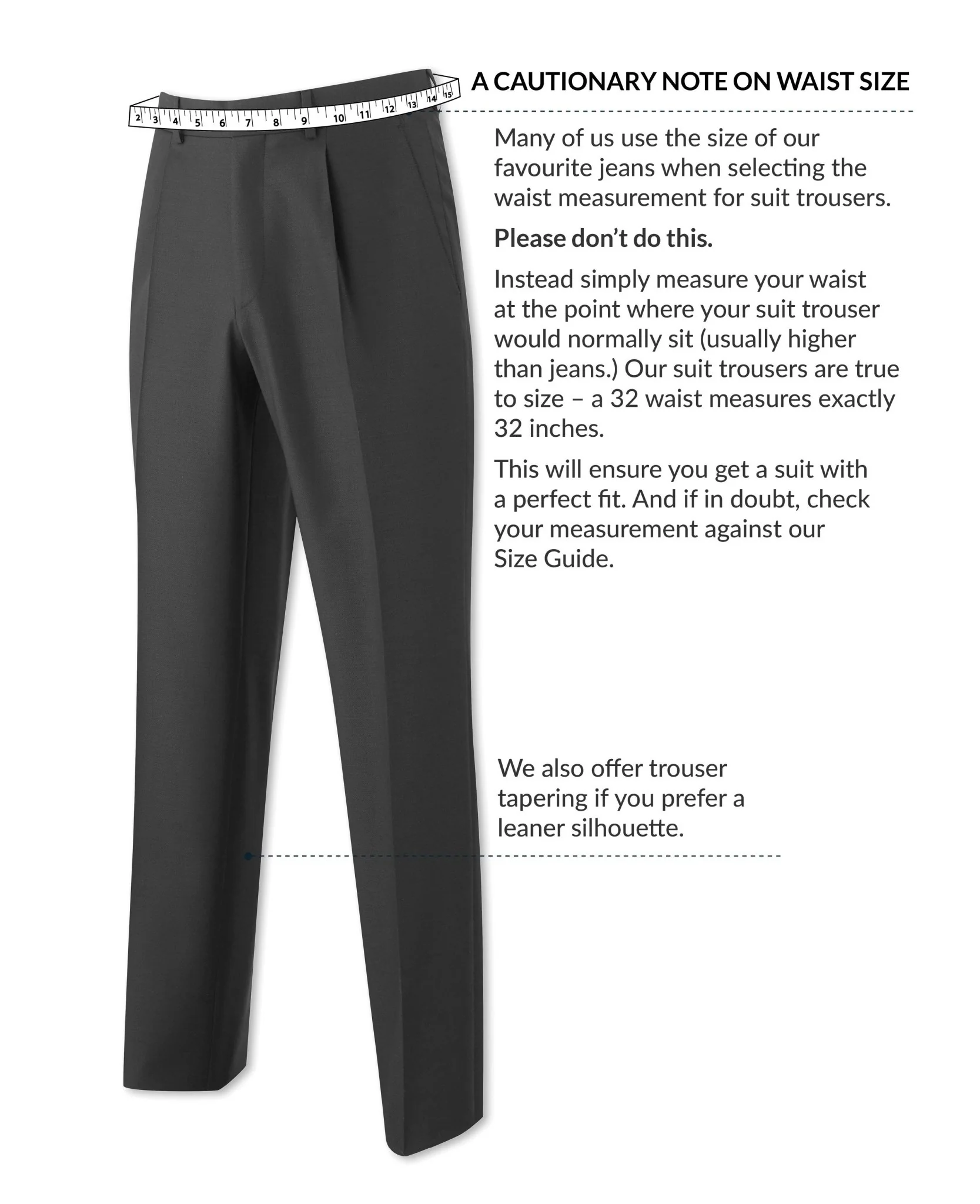 Navy Stripe Suit Trousers - Image 3