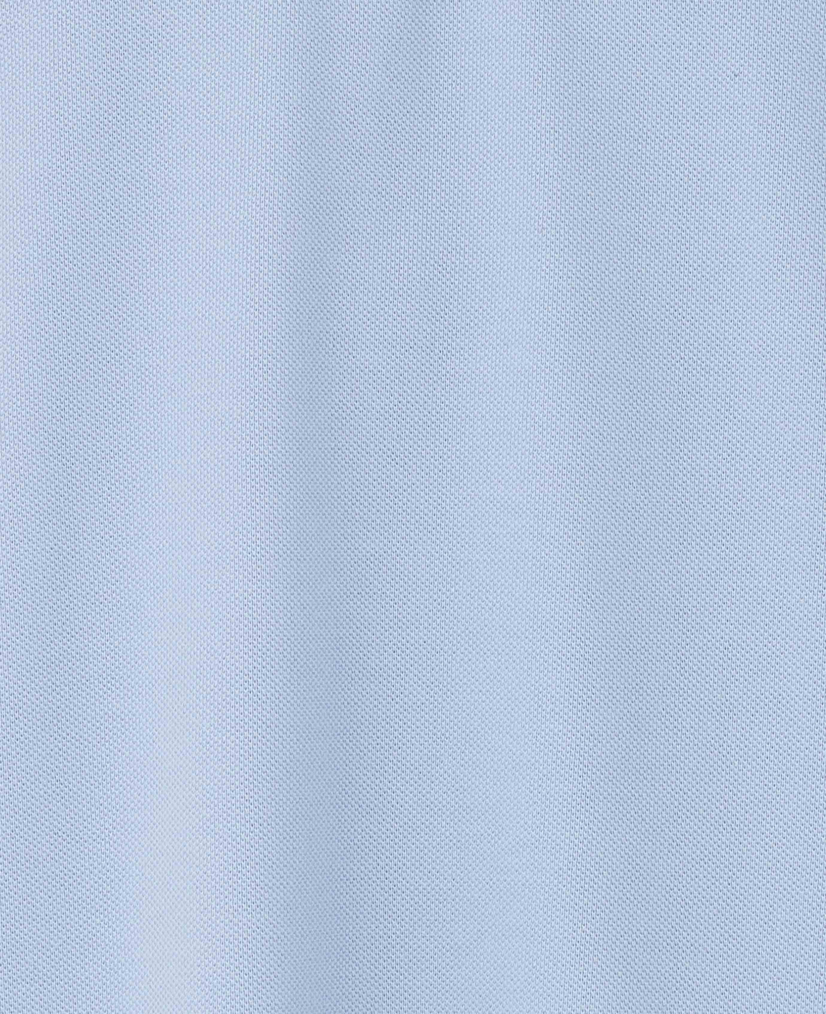 Pale Blue Cotton Pique Short Sleeve Polo Shirt - Image 7