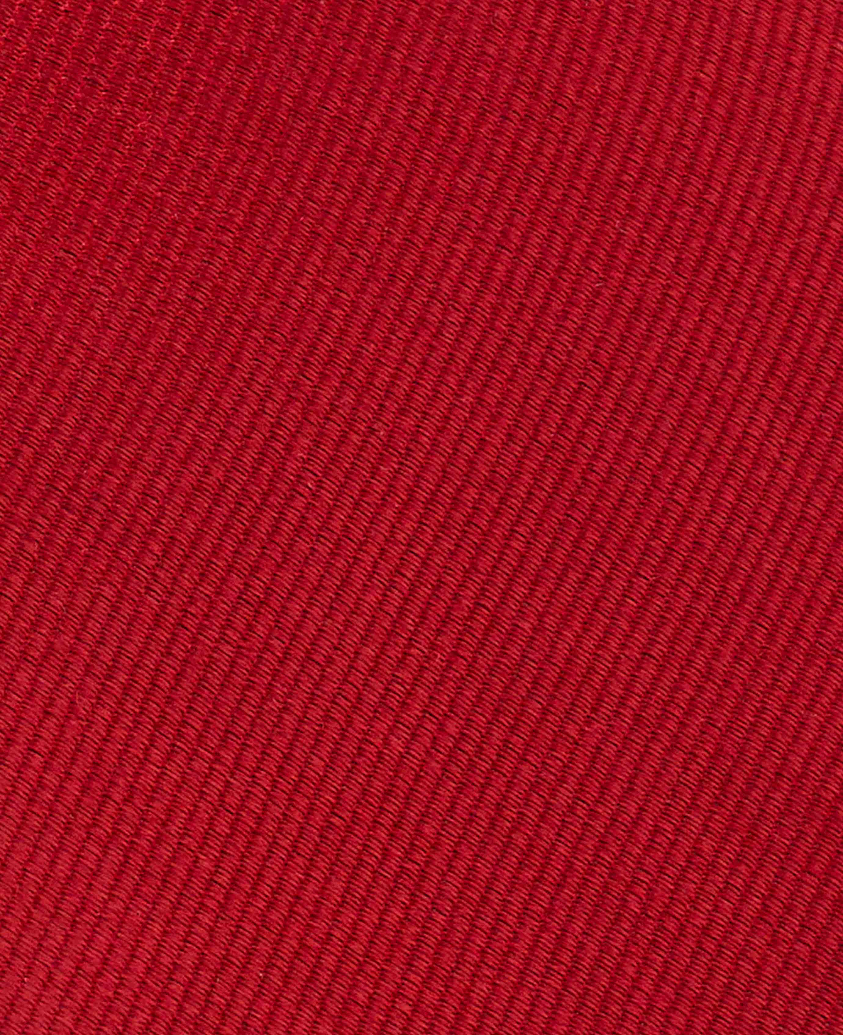 Red Fine Twill Silk Tie - Image 4