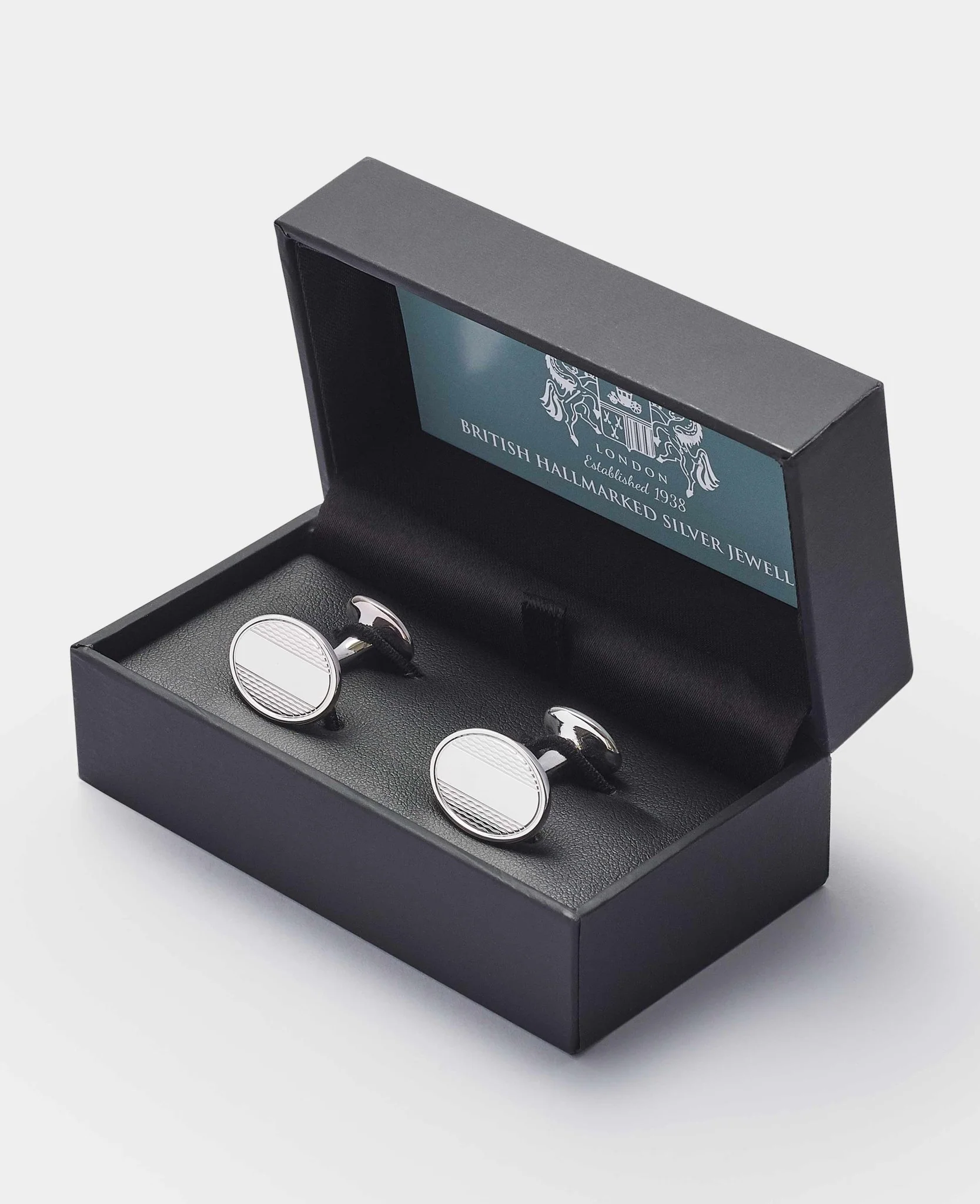Sterling Silver Turned Push Cufflinks - Image 3